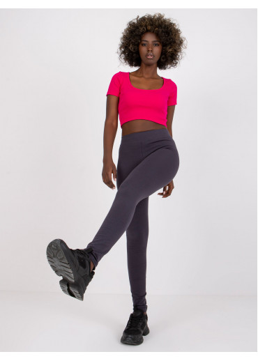 Grafitovo sivá legíny