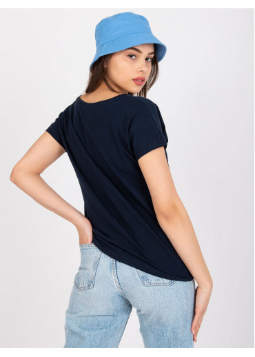 Modré basic tričko