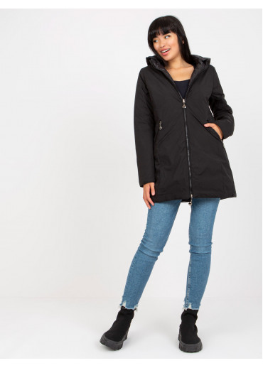 Čierna obojstranná bunda