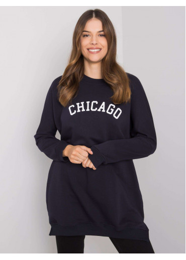 Modrá predĺžená mikina