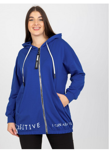 Modrá mikina s kapucňou