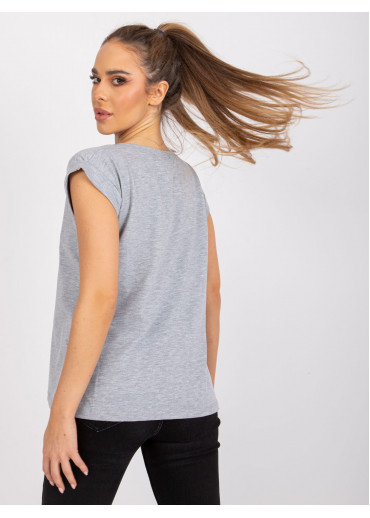 Sivé basic tričko
