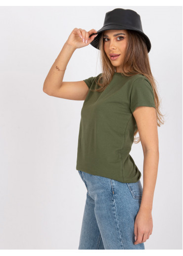 Khaki zelené basic tričko