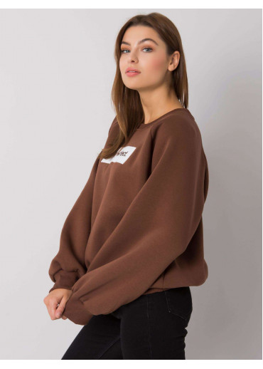 Hnedá pohodlná mikina