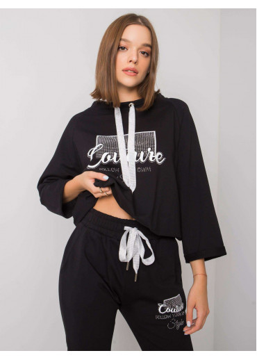 Čierna tepláková súprava