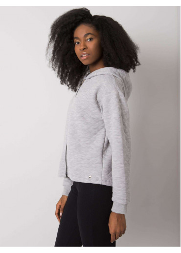 Sivá mikina s kapucňou