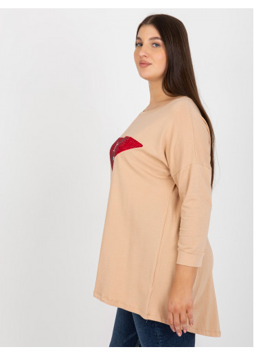 Béžovo hnedé tričko Italy