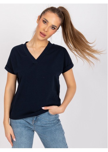 Tmavomodré basic tričko