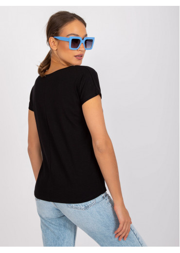 Čierne basic tričko