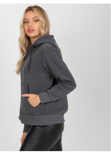 Tmavosivá basic mikina