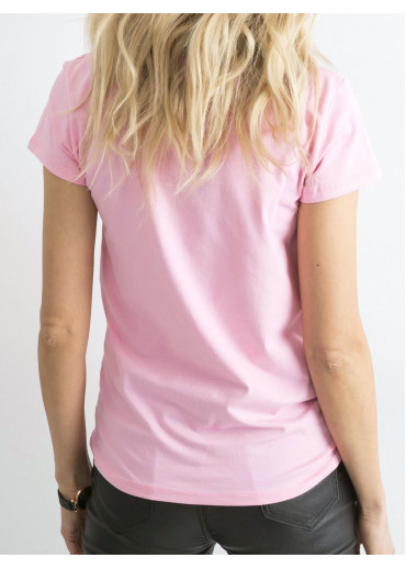 Ružové basic tričko
