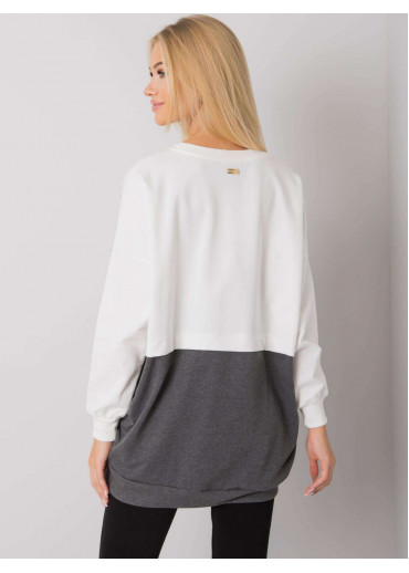 Tmavosivá predlžená mikina