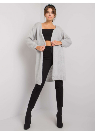 Sivý kardigán