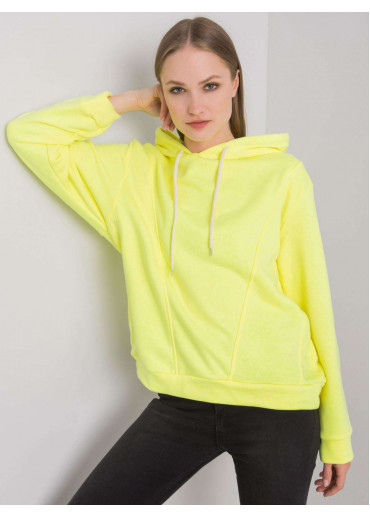 Žltá mikina s kapucňou