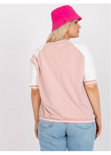 Púdrovo ružové tričko