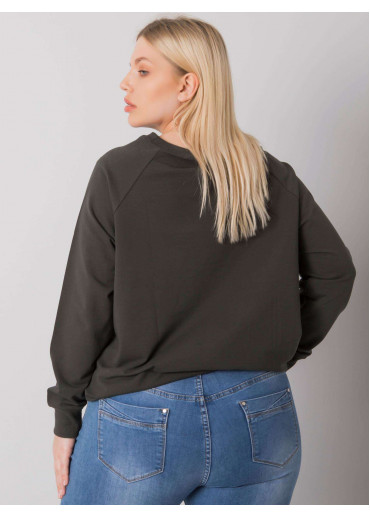 Khaki zelená one size basic mikina