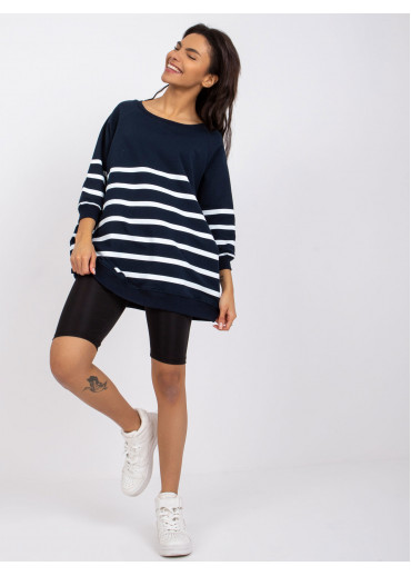 Modrá dámska mikina