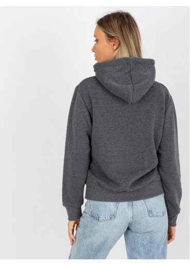 Tmavosivá basic mikina