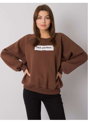Hnedá pohodlná mikina