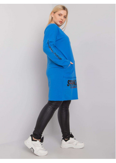 Modrá mikinová tunika