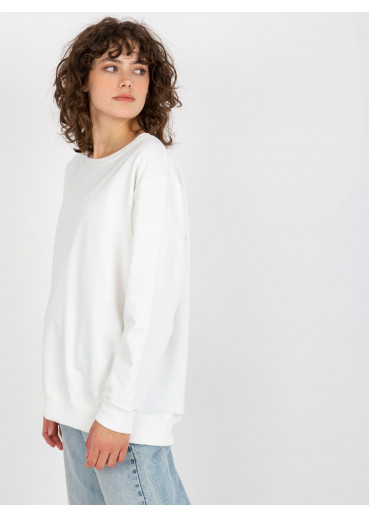 Smotanovo biela basic mikina