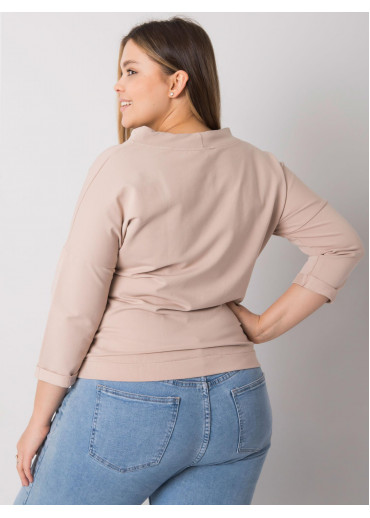 Béžovo hnedá mikina