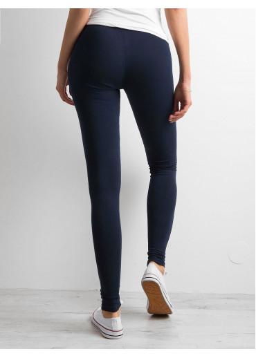 Modré bavlnené legíny