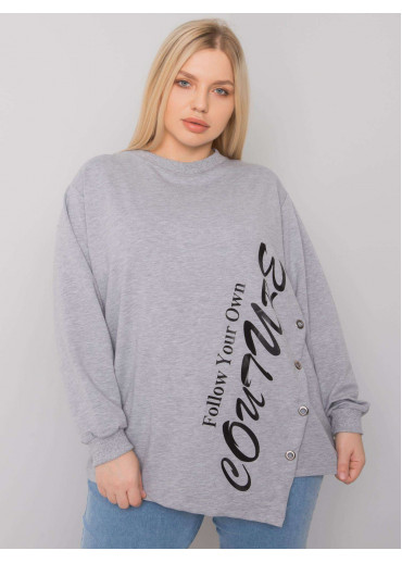 Sivé tričko s potlačou