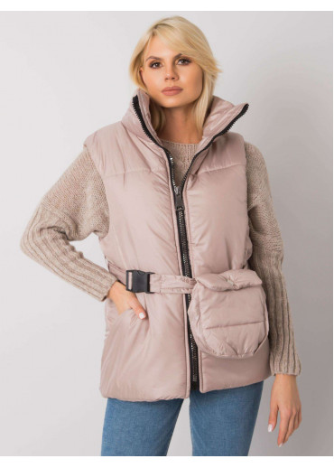 Béžovo hnedá vesta