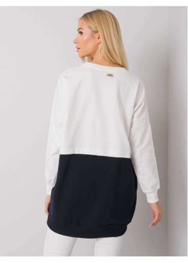 Modrá predlžená mikina