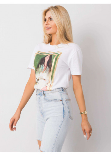 Biele tričko s potlačou