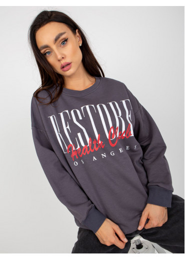 Tmavosivá basic mikina