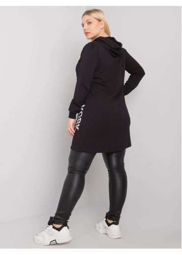 Čierna tunika s potlačou