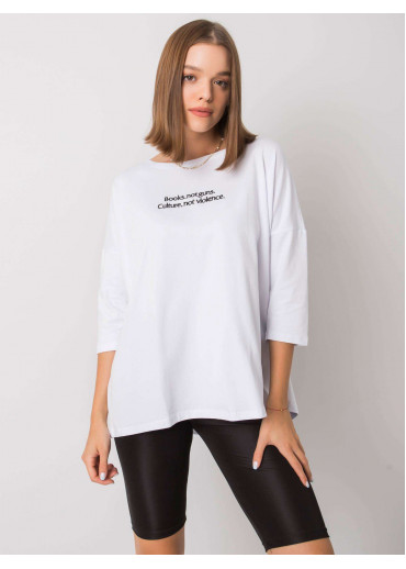 Biele tričko so 7/8 rukávom