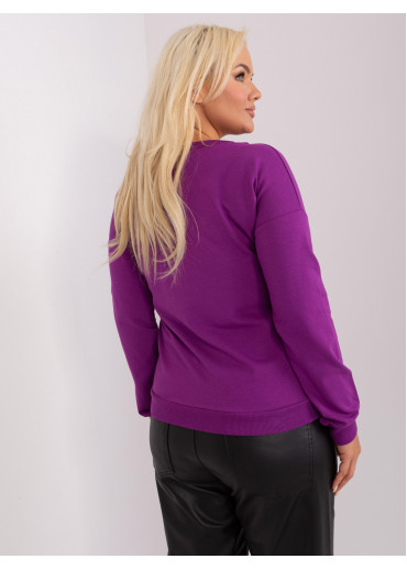 Fialové tričko s dlhým rukávom