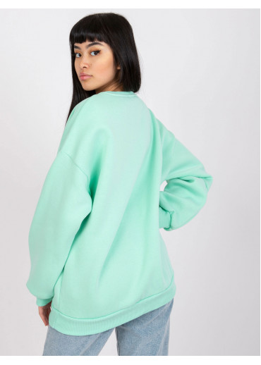 Svetlozelená basic mikina