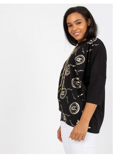 Čierne tričko s potlačou