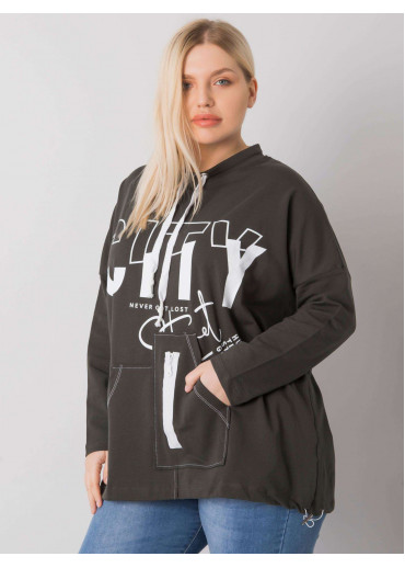 Khaki zelená mikina