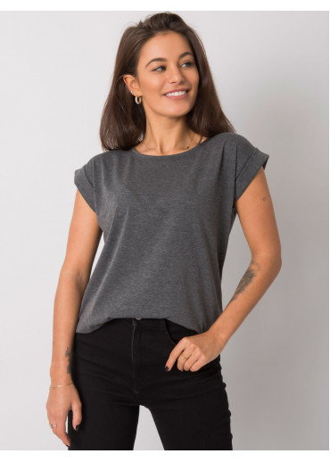 Tmavosivé basic tričko