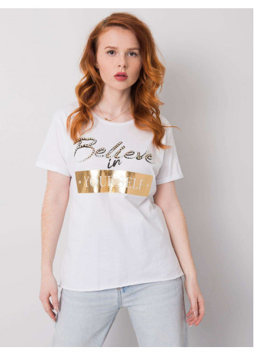 Biele bavlnené tričko