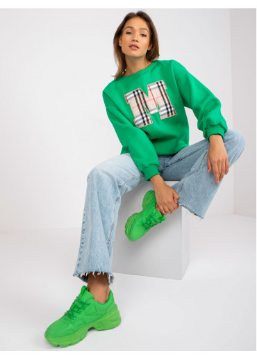 Zelená basic mikina