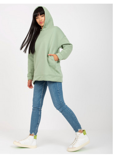 Zelená oversize mikina