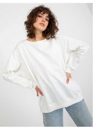 Smotanovo biela basic mikina