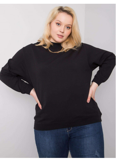 Čierna bavlnená mikina