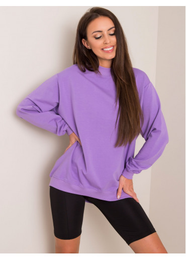 Fialová basic mikina