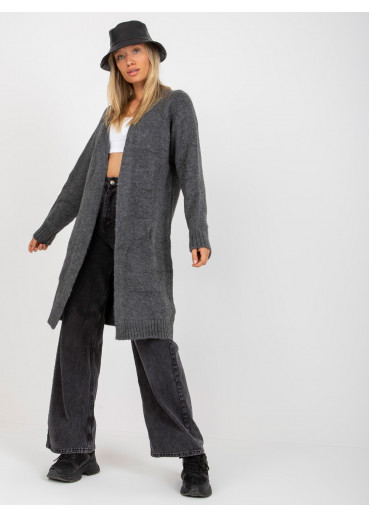 Tmavosivý kardigán