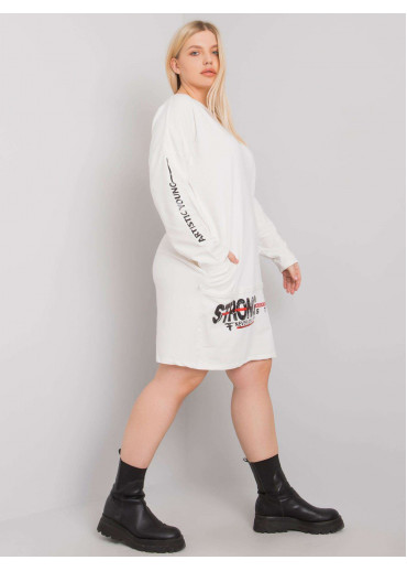 Smotanovo biela mikinová tunika