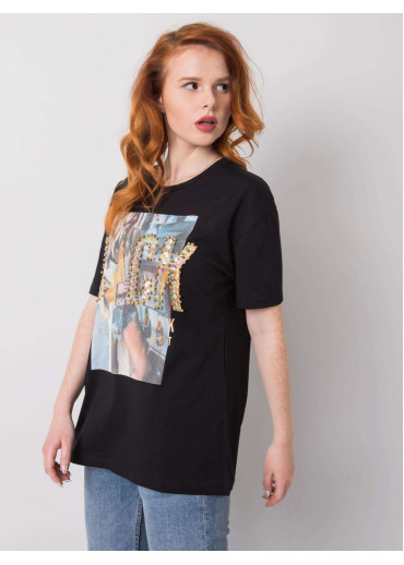 Čierne tričko s potlačou