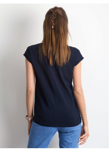 Modré basic tričko