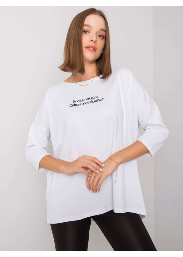 Biele tričko so 7/8 rukávom